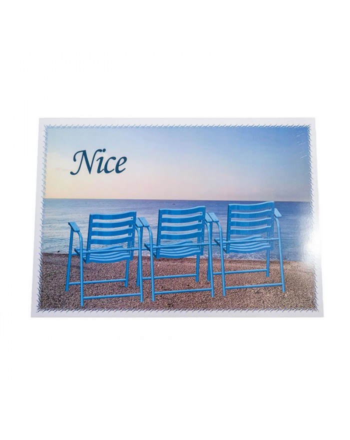 Set de table Nice 3 chaises bleues