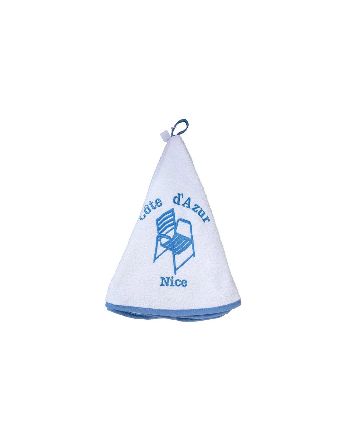 Essuie-Mains Rond Winkler Écru Ivoire Diamètre 60 Cm - 100% Coton