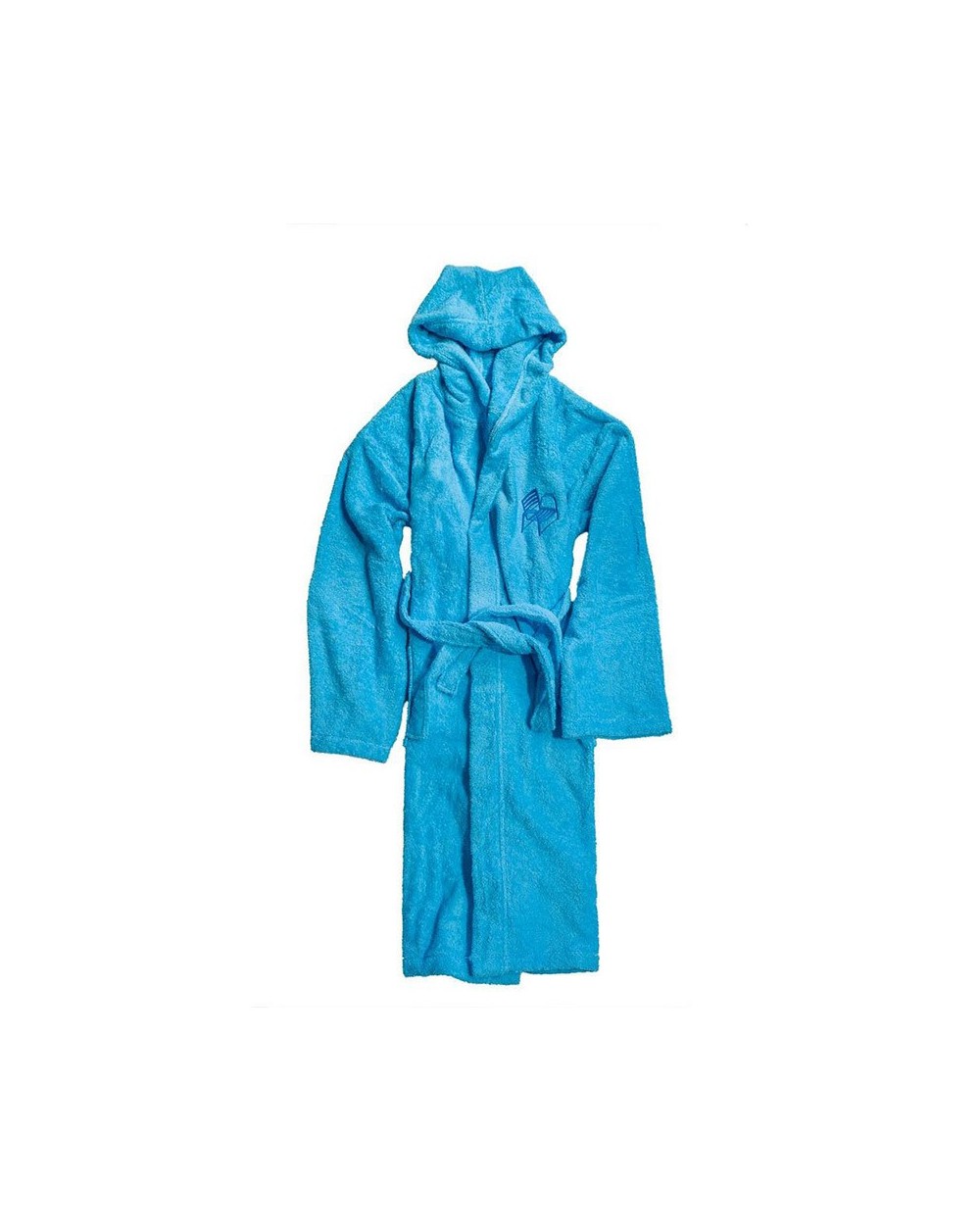 Peignoir de bain bleu. Peignoir de bain bleu.