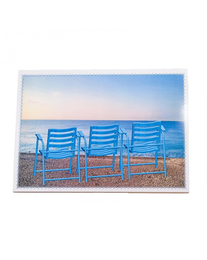 Set de table 3 Chaises Bleues