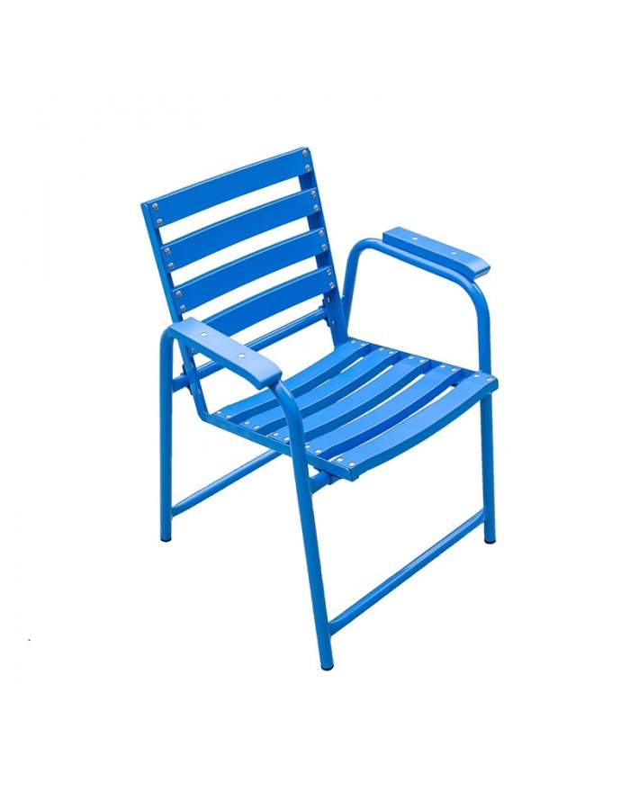 La Chaise Bleue Originale, wooden slats