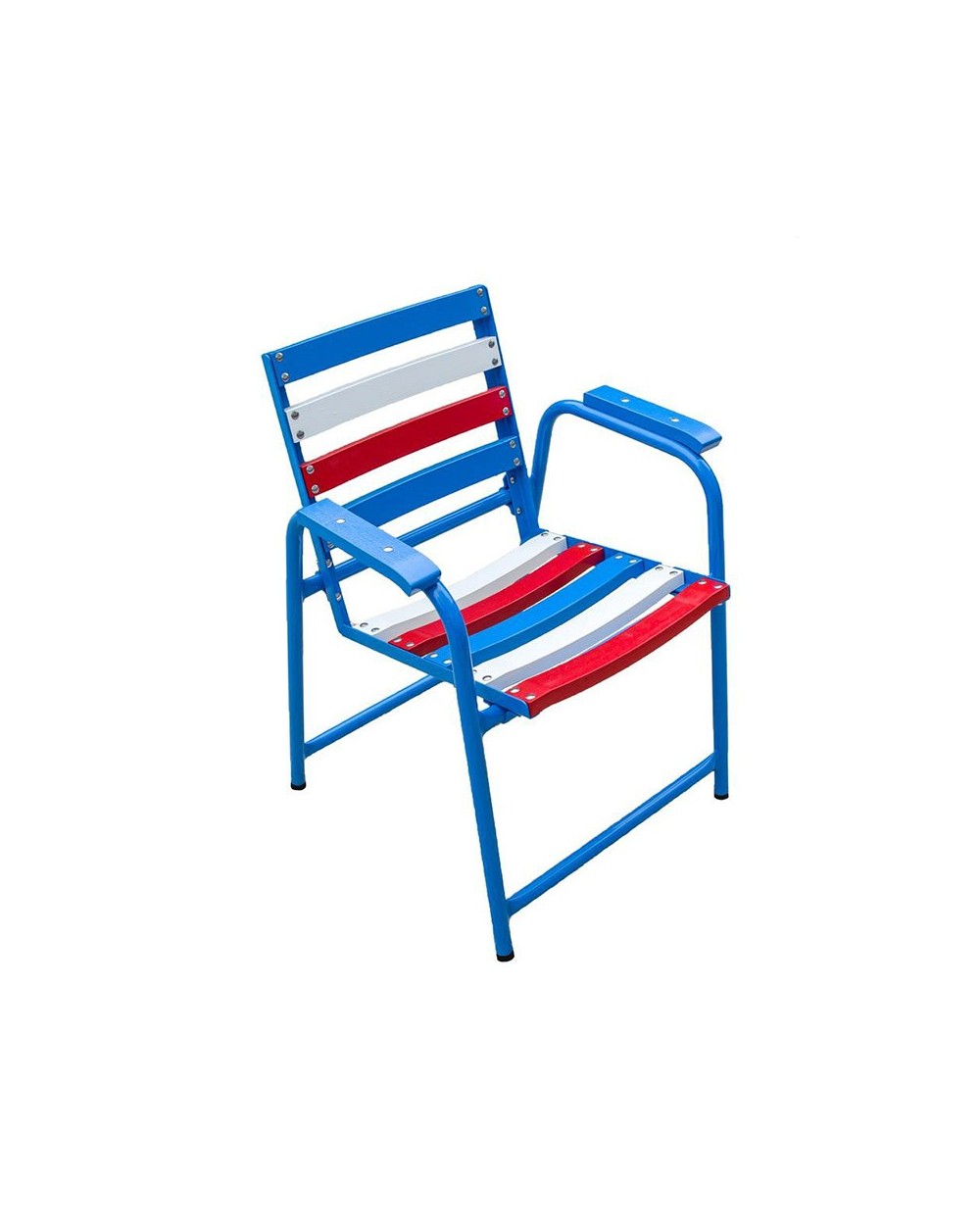 Chaise bleu-blanc-rouge