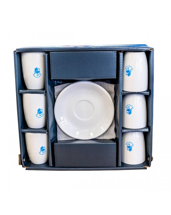 Coffret 6 tasses à café Chaise Bleue