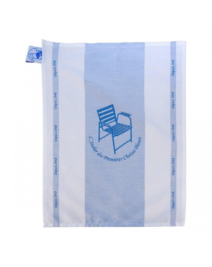 Large Blue Chair tea towel