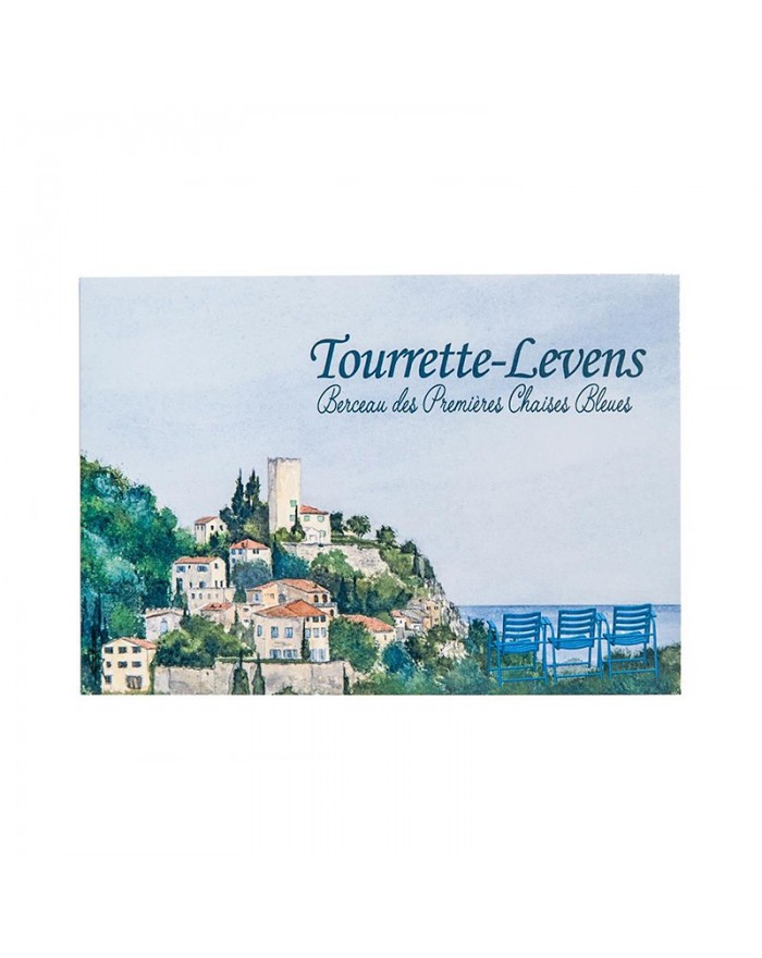 Carte postale Tourrette-Levens Chaise Bleue