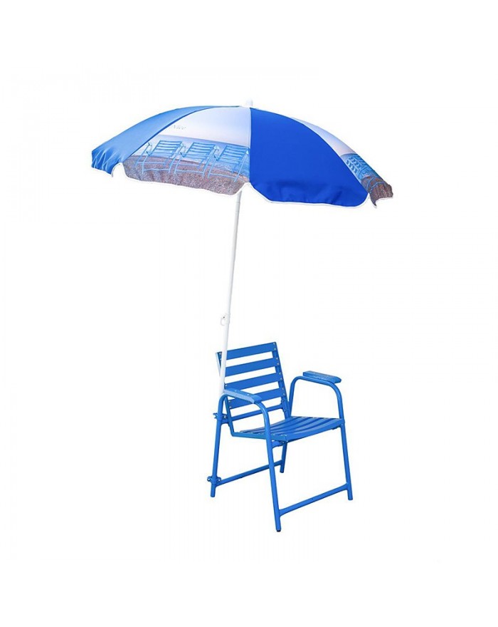 Parasol Chaise Bleue