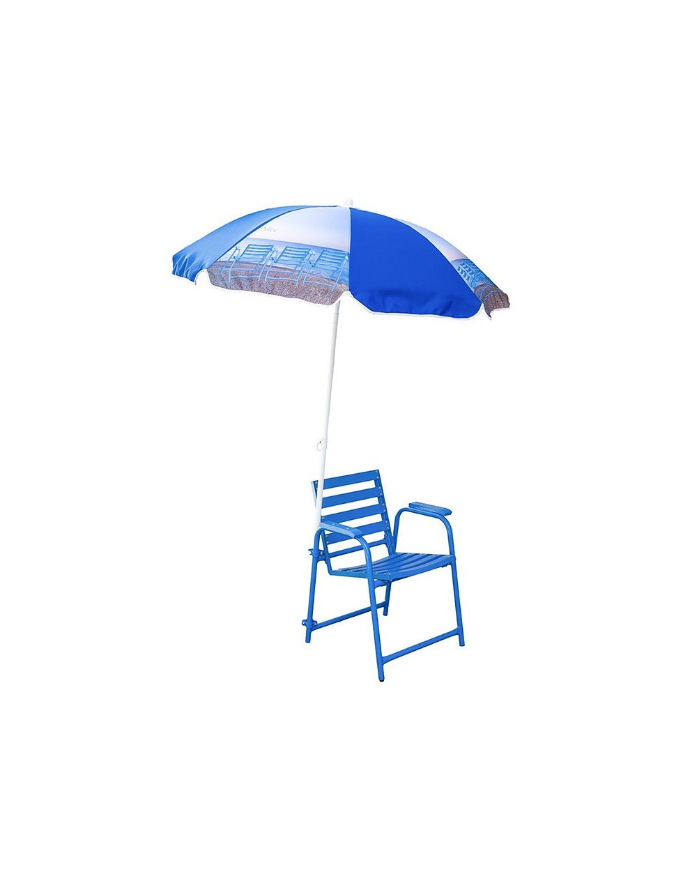 Parasol Chaise Bleue