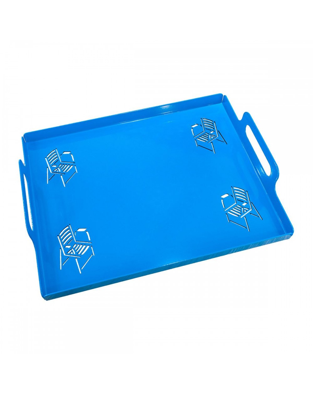 Grand plateau en métal - Chaise Bleue Collection Grand plateau en métal - Chaise Bleue Collection