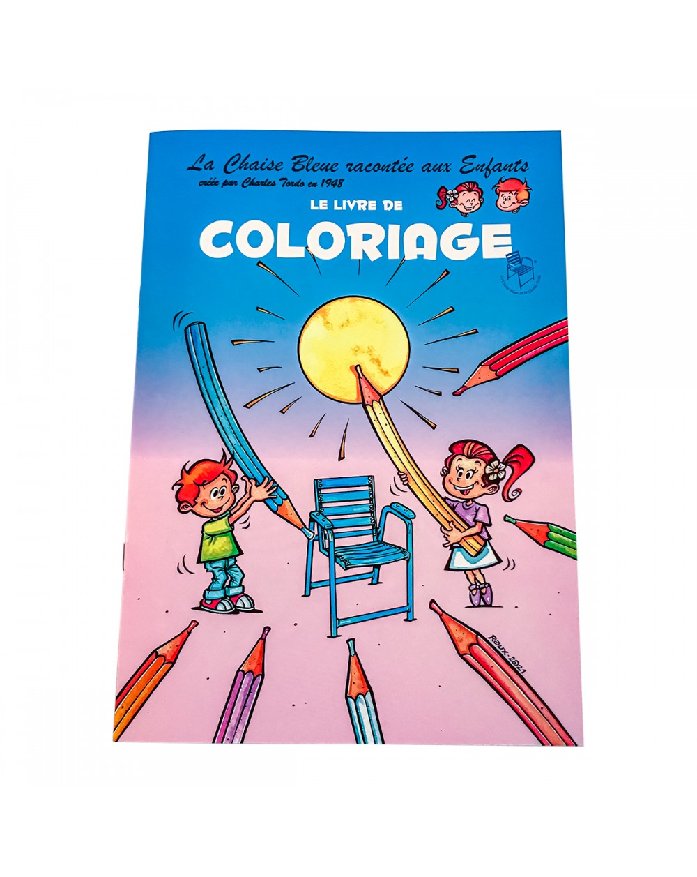 Cahier de coloriage pour enfants - Chaise Bleue