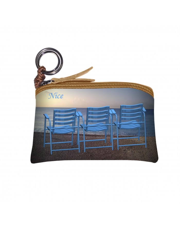 Purse - Key ring 3 Chaises Bleues de Nice