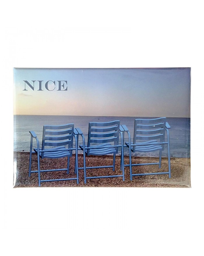 Magnet 3 Chaises Bleues Nice