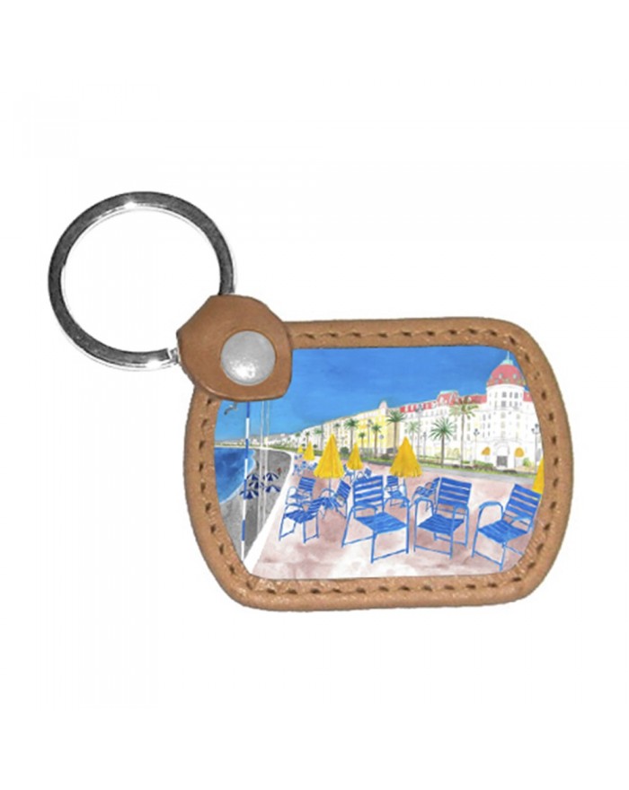 Leather key ring Negresco hotel